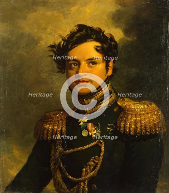 Portrait of Yakov A. Potyomkin (1781-1831), 1822. Creator: Workshop of George Dawe.