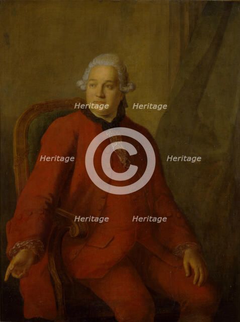 Portrait of Yakov Alexeyevich Shubsky, 1765. Artist: Barisien, Friedrich Hartmann (1724-1796)
