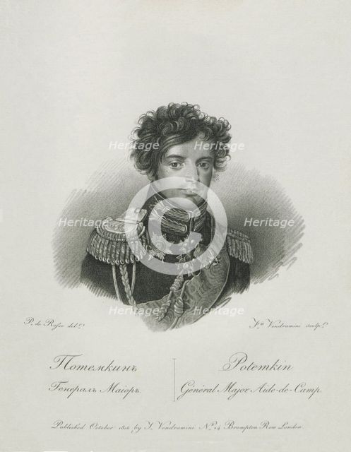 Portrait of Yakov Alexeevich Potyomkin (1781-1831), 1813.