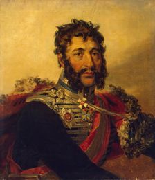Portrait of Yakov P. Kulnev (1763-1812), 1822. Creator: Workshop of George Dawe