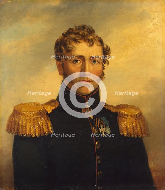 Portrait of Yakov Ye. Guine (1769-1813), 1824. Creator: Workshop of George Dawe.