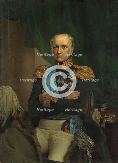 Portrait of Ye. F. Kankrin, 1872. Creator: Georg von Bothmann.