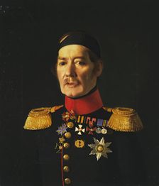 Portrait of Ye.Ye. Baranov, 1845. Creator: Fedor Tulov
