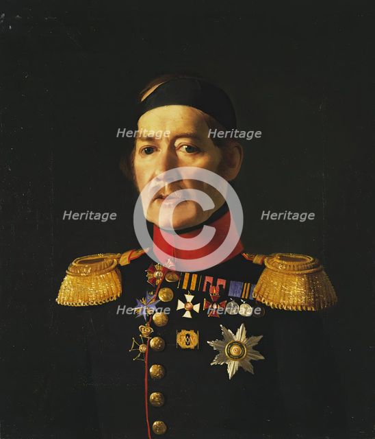 Portrait of Ye.Ye. Baranov, 1845. Creator: Fedor Tulov.
