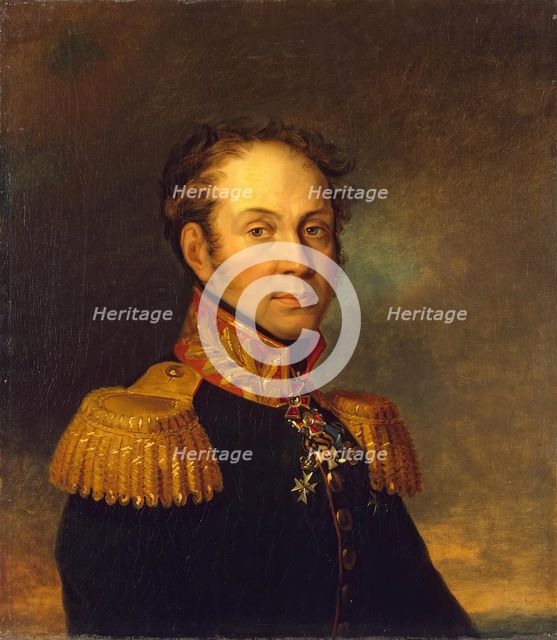 Portrait of Yevgeny I. Olenin (1774-1827), 1823. Creator: Workshop of George Dawe.