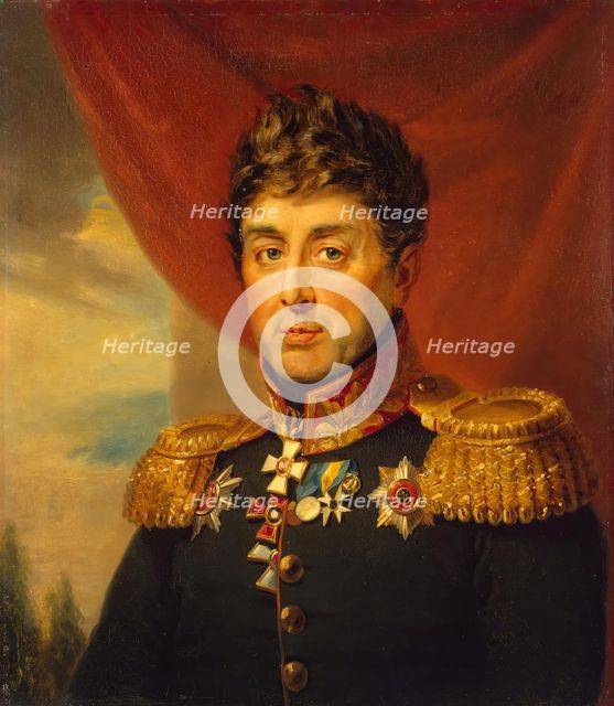 Portrait of Yevstafy Ye. Udom (1760-1836) (2nd), 1822. Creators: George Dawe, Workshop of George Dawe.