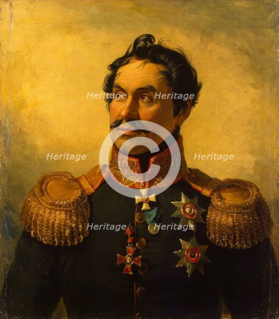 Portrait of Yefim Chaplits (1768-1825), before 1825. Artist: Dawe, George (1781-1829)