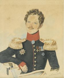 Portrait of Yegor Fyodorovich Meiendorf (1794-1879). Artist: Alexeyev, N.M. (active First Half of 19th cen.)