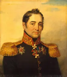 Portrait of Yegor I. Vlastov (1769/70-1837), 1824. Creator: Workshop of George Dawe