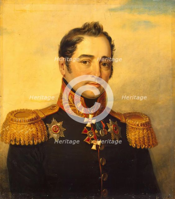 Portrait of Yegor I. Vlastov (1769/70-1837), 1824. Creator: Workshop of George Dawe.