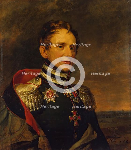 Portrait of Yegor K. Sievers (1779-1827) (3rd), 1821. Creator: George Dawe.