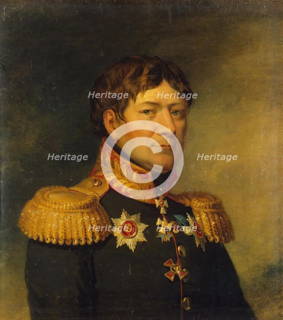 Portrait of Yegor M. Pillar (1767-1830), 1822. Creators: George Dawe, Workshop of George Dawe.