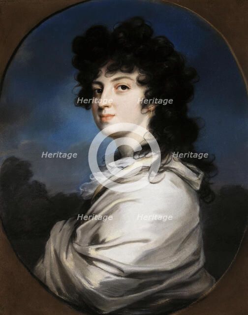 Portrait of Yekaterina Bakunina (1777-1846), c. 1810. Artist: Anonymous  