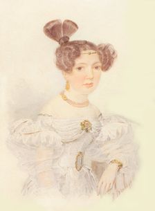 Portrait of Yekaterina Ivanovna Zagryazhskaya (1779-1842). Artist: Briullov, Alexander Pavlovich (1798-1877)
