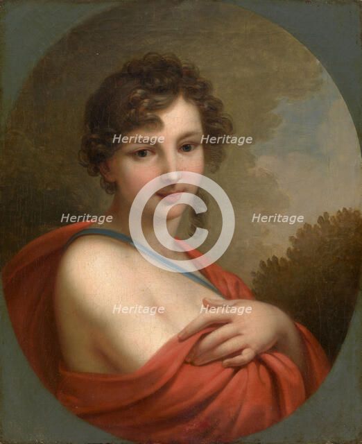 Portrait of Yelena Naryshkina (1785–1855), 1800. Artist: Lampi, Johann-Baptist von, the Elder (1751-1830)