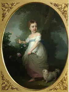 Portrait of Yelena Naryshkina as Child, Early 1790s. Artist: Borovikovsky, Vladimir Lukich (1757-1825)