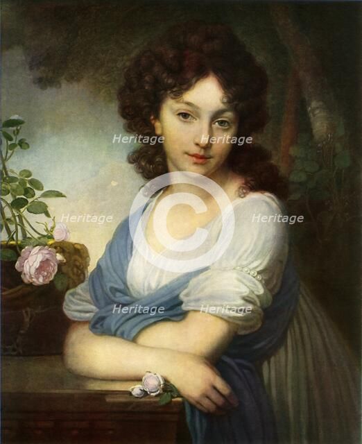 'Portrait of Yelena Alexandrovna Naryshkina', 1799, (1965). Creator: Vladimir Borovikovsky.