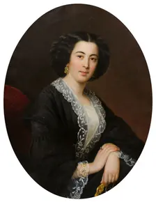 Portrait of Yelizaveta Dmitrievna Baryatinskaya, née Orbeliani (1833-1899), 1850s