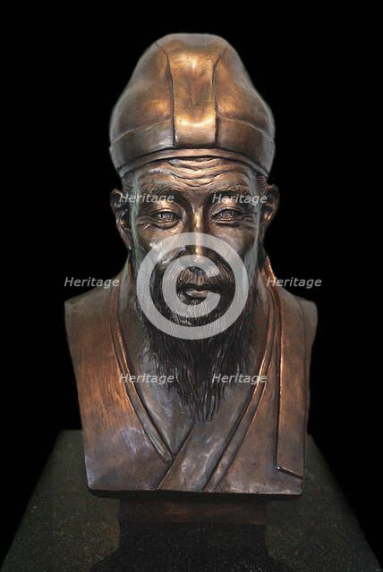 Portrait of Yi Hwang (1501-1570), 20th century. Creator: Anonymous.