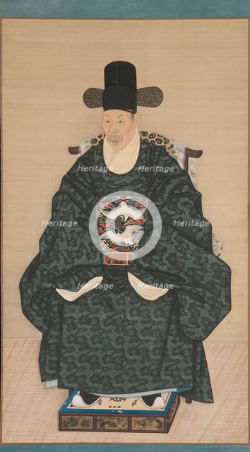 Portrait of Yun Dongseom (1710-1795), ca. 1790-1805. Creator: Unknown.