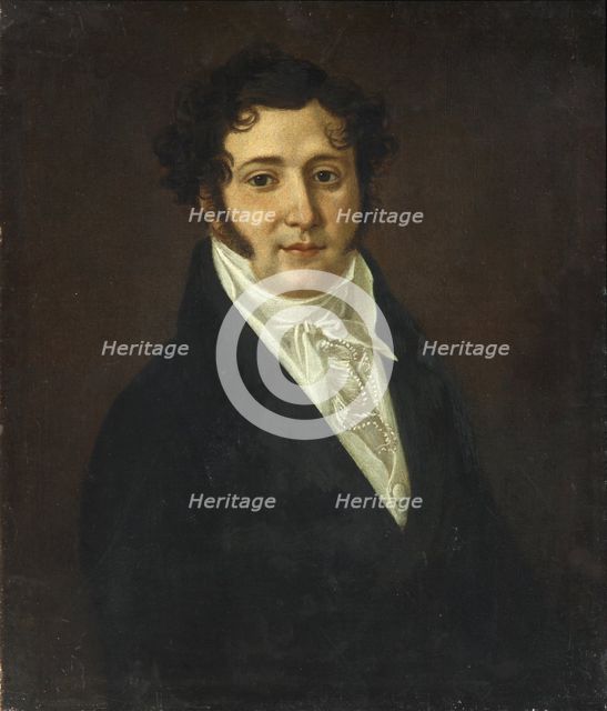 Portrait of Yuri Petrovich Lermontov (1787-1831), First quarter of 19th century. Artist: Anonymous  