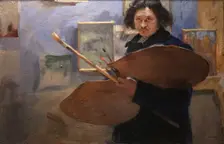 Portrait of Yury Repin (1877-1954), 1915. Creator: Vasili Svarog