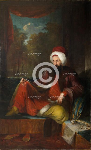 Portrait of Yusuf Agah Efendi (1744-1824), Second Half of the 18th cen.. Artist: Breda, Carl Frederik von (1759-1818)