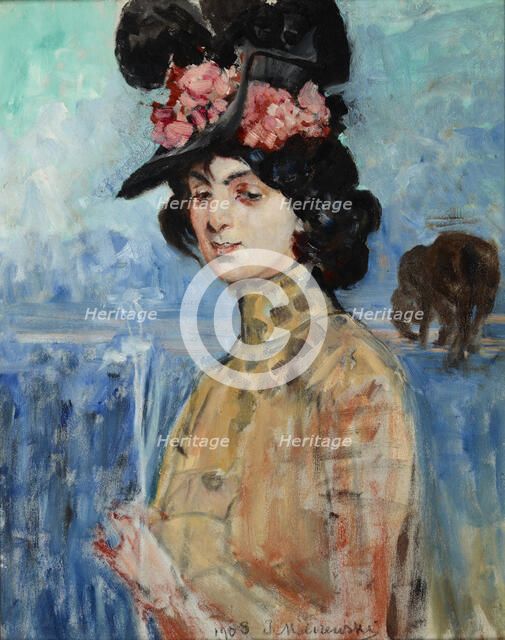 Portrait of Zofia Atteslander, 1908. Creator: Jacek Malczewski.