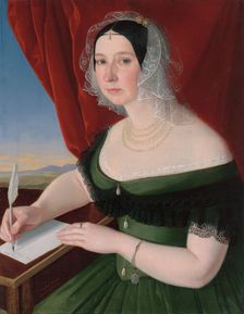 Portrait of Zofia Brezovická from Brezovica and Velká Lomnica, 1845. Creator: Jozef Bozetech Klemens