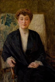 Portrait of Zofia Dolinska née Niesiolowska, 1906. Creator: Teodor Axentowicz