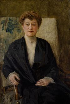 Portrait of Zofia Dolinska née Niesiolowska, 1906. Creator: Teodor Axentowicz