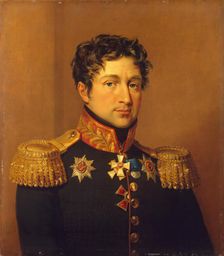 Portrait of Zakhar D. Olsufyev (1773-1835) (1st), 1823. Creator: Workshop of George Dawe