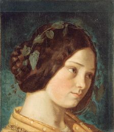 Portrait of Zélie Courbet, ca 1842. Creator: Courbet, Gustave (1819-1877)
