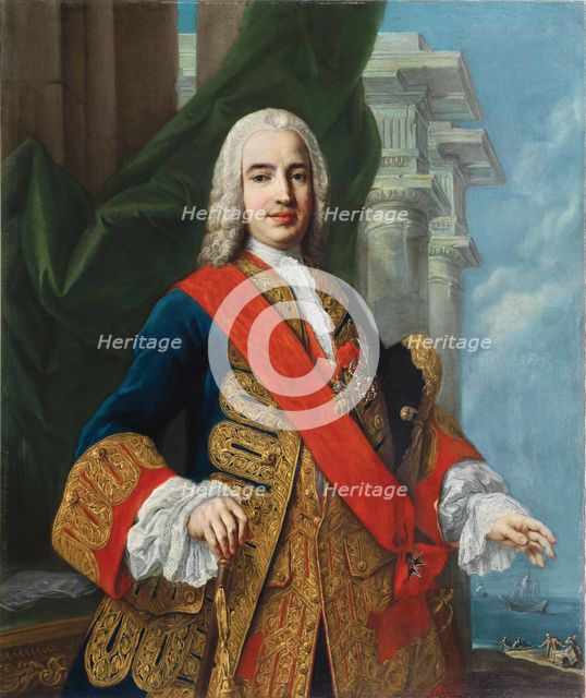 Portrait of Zenón de Somodevilla (1702-1781), 1st Marquess of Ensenada, c1750. Creator: Jacopo Amigoni.
