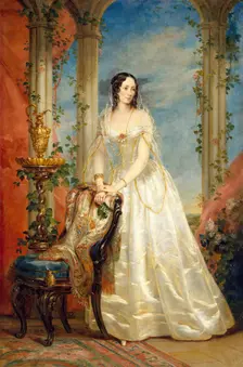 Portrait of Zinaida I. Yusupova, (1809/10-1893), c1840. Creator: Christina Robertson