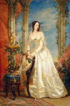 Portrait of Zinaida I. Yusupova, (1809/10-1893), c1840. Creator: Christina Robertson