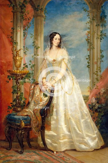 Portrait of Zinaida I. Yusupova, (1809/10-1893), c1840. Creator: Christina Robertson.