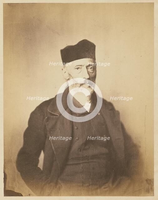 Portrait or self-portrait of Achille Devéria, about 1850-1855. Creators: Achille Deveria, Théodule Deveria.