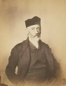 Portrait or self-portrait of Achille Devéria, about 1850-1855. Creators: Achille Deveria, Théodule Deveria