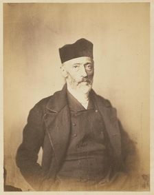 Portrait or self-portrait of Achille Devéria, about 1850-1855. Creators: Achille Deveria, Théodule Deveria