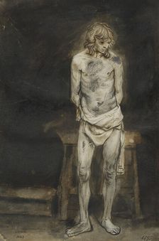 Portrait male model, c1660. Creator: Samuel van Hoogstraten