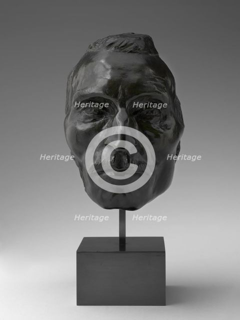 Portrait Mask of Etienne Carjat, model c. 1891, cast after 1907. Creator: Jules Dalou.