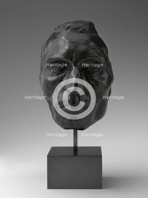 Portrait Mask of Etienne Carjat, model c. 1891, cast after 1907. Creator: Jules Dalou.