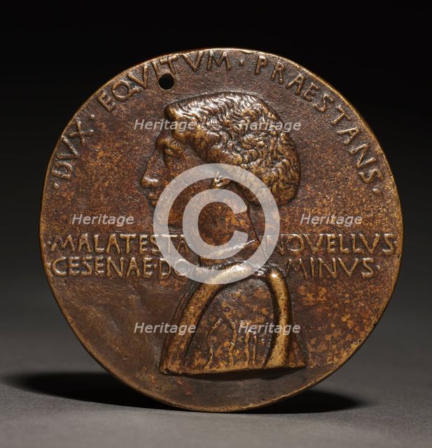 Portrait Medal of Domenico Novello Malatesta (obverse), c. 1445. Creator: Pisanello (Italian, Ferrara, c. 1395-1455).