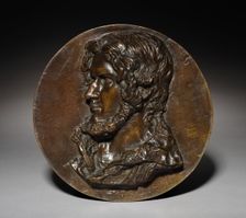 Portrait Medallion, 1830. Creator: Jean-Auguste Barre (French, 1811-1896)