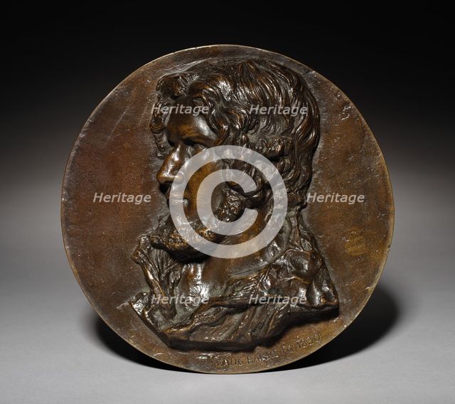 Portrait Medallion, 1830. Creator: Jean-Auguste Barre (French, 1811-1896).