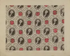 Portrait Medallions of George Washington, c. 1939. Creator: Edith Magnette