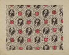 Portrait Medallions of George Washington, c. 1939. Creator: Edith Magnette