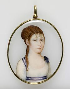 Portrait Miniature of Princess Louisa Carlotta, c1819. Creator: Unknown