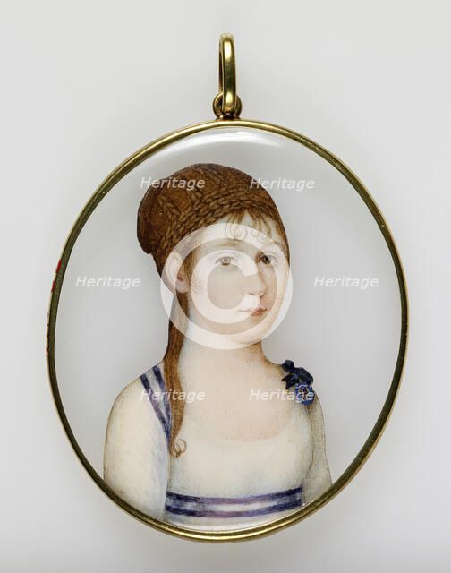 Portrait Miniature of Princess Louisa Carlotta, c1819. Creator: Unknown.